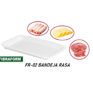 Bandeja Isopor Rasa Branca C/100 Fibraform