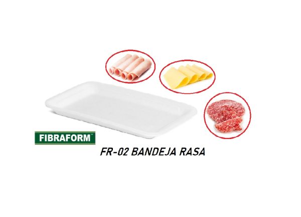 Bandeja Isopor Rasa Branca C/100 Fibraform