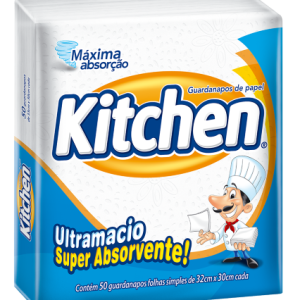 Guardanapo Kitchen Folha Simples 32,0 X 30,0cm C/50 (203434)