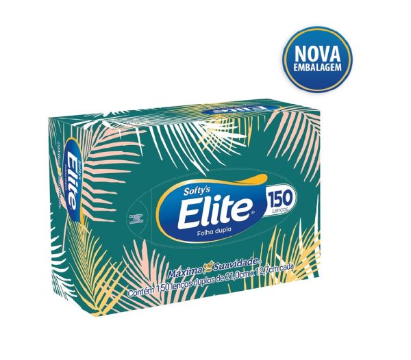 Lenço Elite Folha Dupla 21,0 X 22,0cm C/150