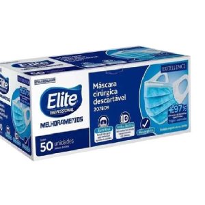 Mascara Cirurgica Descart. Elite Tripla C/50