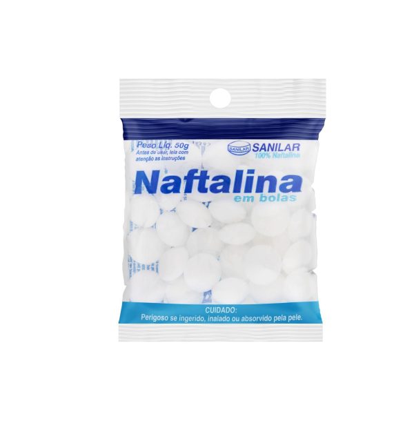 Naftalina em Bolas 50g Sanilar
