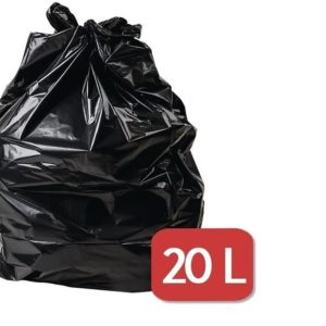 Saco para Lixo Preto 20L C/100 Rava