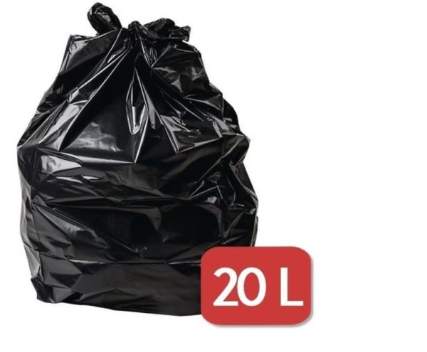 Saco para Lixo Preto 20L C/100 Rava