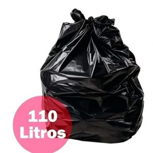 Saco para Lixo Preto 110L C/100 unid Rava