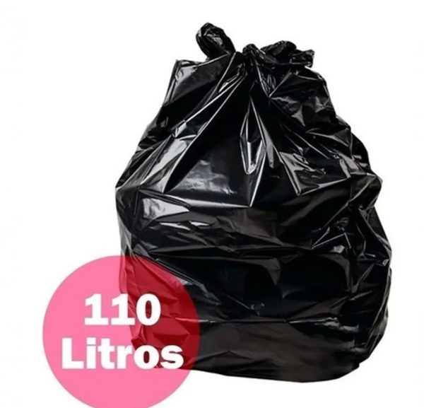 Saco para Lixo Preto 110L C/100 unid Rava
