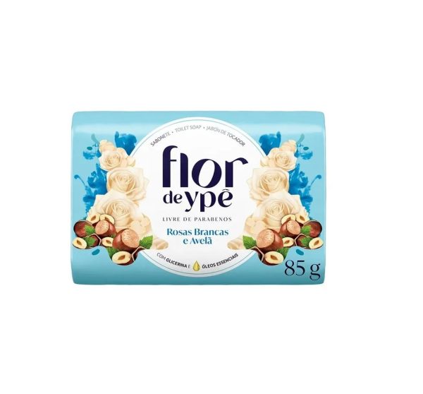 Sabonete Flor de Ypê Rosas Brancas e Avelã 85g