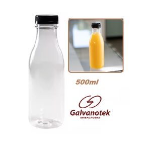 G-3550 Garrafa Pet com Tampa Preta 500ml C/70