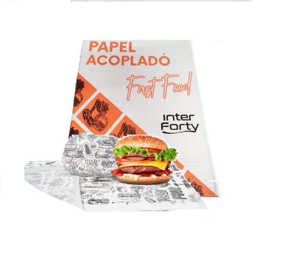 Papel Acoplado para Lanches Interforty 30X38 C/1kg