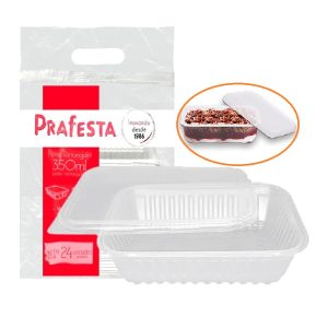 Pote Tampa Prafesta Retangular 350ml C/24 (8308P)