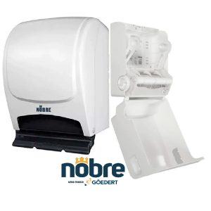 Dispenser Papel.Toalha Bobina Puxe/Corte Branco Brave Nobre (56844)