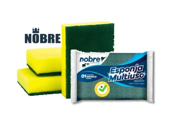 Esponja Dupla Face 100 X 71 X 20mm Bulk Nobre. (39836)